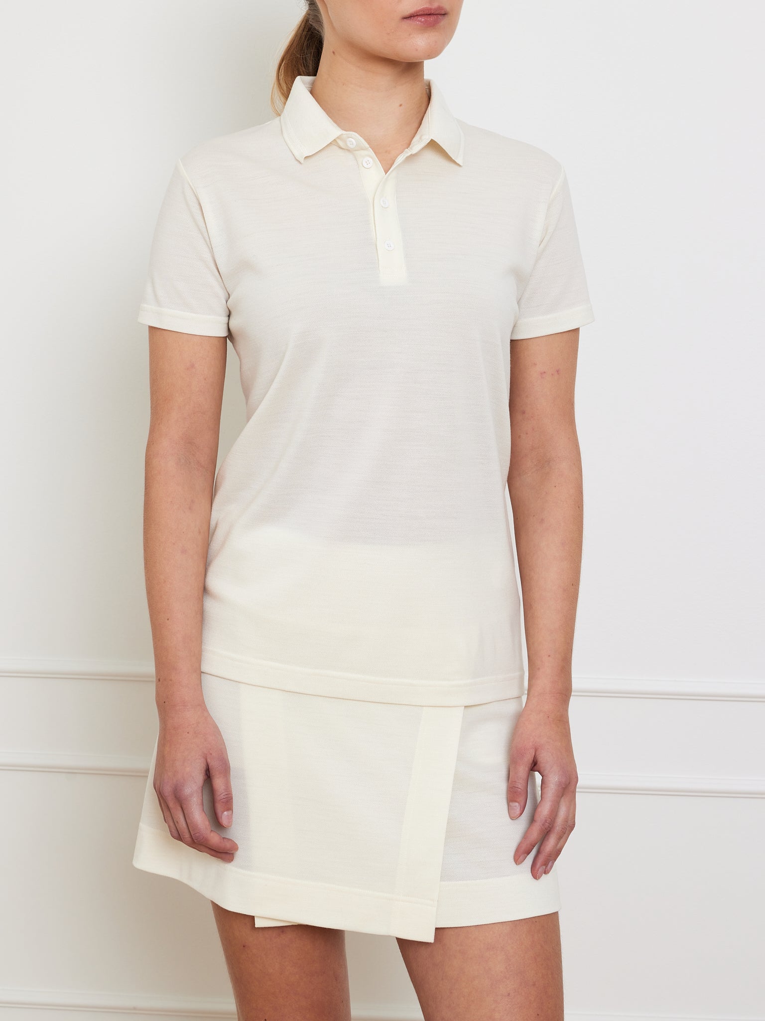 Medalist Piqué Polo Women - White